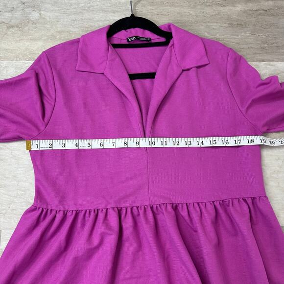 Zara Fuchsia Mini Dress - Picture 6 of 9